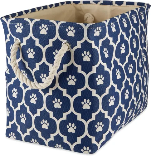 Vista 21 de Bone Dry Pet Storage Collection Lattice Estampado de Patas, Negro, Rectángulo Pequeño
