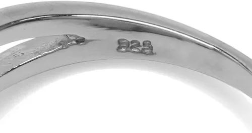 Vista 5 de Silvershake 8x6mm Oval Shape White Gold Plated 925 Sterling Silver Solitaire Ring