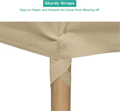 Vista 5 de SunPatio Paquete de 2 fundas para sillas de exterior, resistentes e impermeables, para asientos profundos, protección para todo tipo de clima