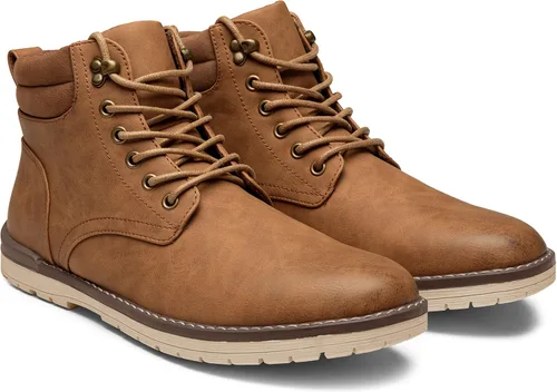 Vista 4 de Vostey Botas de senderismo impermeables para hombre, botas chukka casuales para hombres