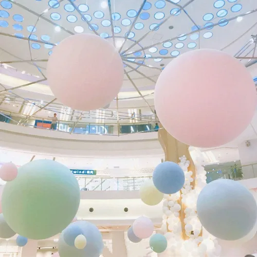 Vista 7 de Globos redondos gigantes de 24 pulgadas, paquete de 10 globos de látex negro para sesiones de fotos, bodas, baby shower, decoraciones de fiesta