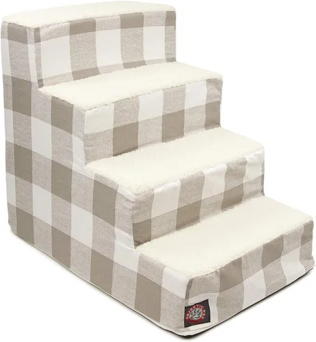Vista 33 de Majestic Pet - Escaleras portátiles para mascotas suave escalón de espuma de sherpa escalones para perros y gatos rampa para cachorros