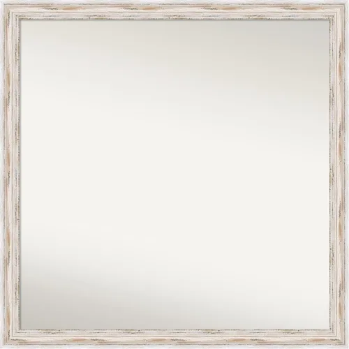 Vista 90 de Amanti Art Espejo personalizado, espejo de baño estrecho Alexandria White Wash, espejo de pared o espejo de tocador de baño sobre el fregadero