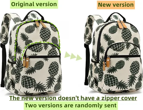 Vista 108 de Leaper Mochila para laptop para mujer: linda mochila floral para escuela, universidad, viajes, trabajo, mochila ligera para niños, Negro margarita