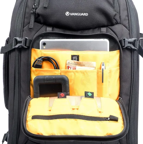 Vista 7 de VANGUARD ALTA FLY 55T G2 DSLR - Mochila convertible para cámara, 8 ruedas giratorias/carretilla, capacidad de 22 litros, capacidad para laptop de 14