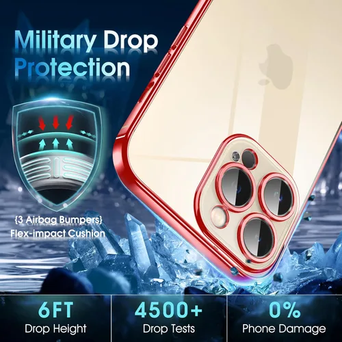 Vista 546 de Supdeal Funda cristalina transparente para iPhone 11, [No se amarillea] [Protección de la cámara] [Probado contra caídas de grado militar] Funda