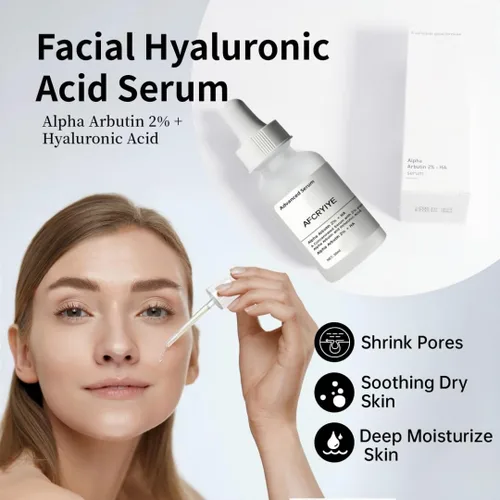 Vista 8 de Suero facial con 2% de alfa arbutina + ácido hialurónico – Suero iluminador para manchas oscuras, decoloración de cicatrices de acné y pigmentación