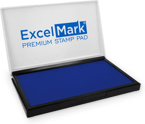Vista 24 de ExcelMark - Almohadilla de tinta para sellos de goma 1-7/8 por 3-1/8 pulgadas - Negro