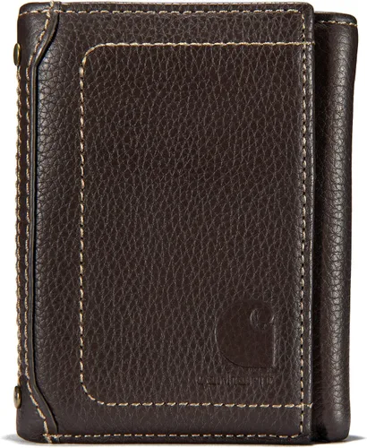 Vista 2 de Carhartt Carteras duraderas de tres pliegues, disponibles en estilos de cuero y lona