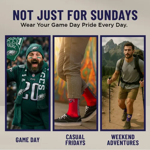 Vista 8 de For Bare Feet NFL - Calcetines unisex Mvp Crew Nfl L