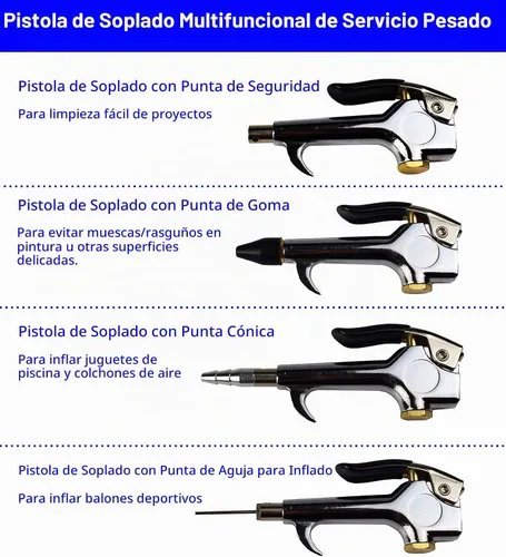 Vista 3 de YOTOO Kit de accesorios para compresor de aire de alta resistencia, 18 piezas, kit de herramientas de aire NPT de 1/4 pulgadas con medidor