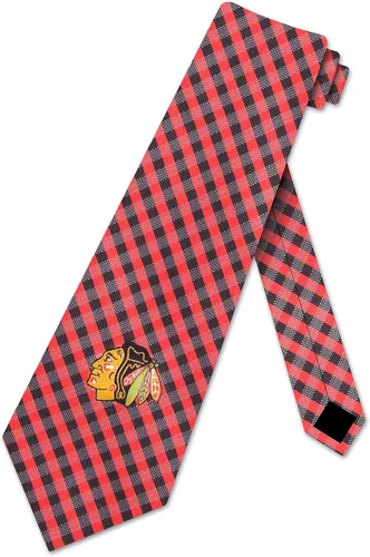 Vista 2 de Eagles Wings Blackhawks Ties Chicago Mens NHL Neckties Multi