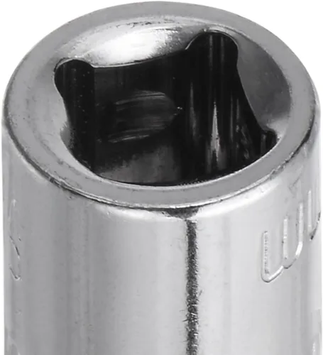 Vista 5 de uxcell 4 Pcs 1/4-Inch Drive 0.197 in 6-Point Zócalo poco profundo, métrico, acero con cromado
