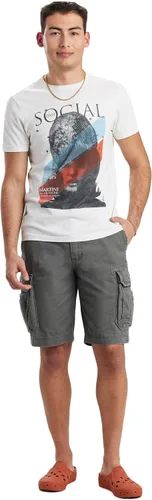 Vista 6 de Unionbay Survivor pantalones cortos de cargo con cinturón para hombre