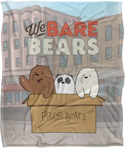 Vista 2 de We Bare Bears Baby Bears - Manta con licencia oficial de Silky Touch Super Soft de 50 x 60 pulgadas