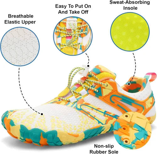Vista 3 de XIHALOOK Zapatos deportivos de senderismo para mujer y hombre de secado rápido para playa caminar kayak surf entrenamiento