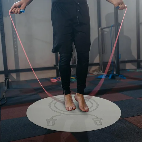 Vista 9 de Alfombrilla de salto portátil para el hogar, tapete de espuma para el piso, tapete de entrenamiento para el hogar, gimnasio, tapete de entrenamiento