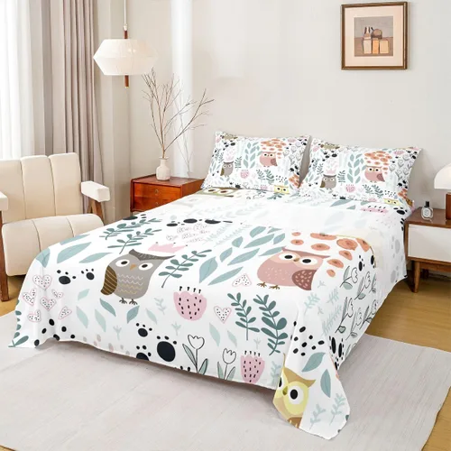Vista 36 de Erosebridal Juego de sábanas de animales de la selva para niñas y niños, juego de sábanas de safari salvaje con diseño de elefante, oso, tigre