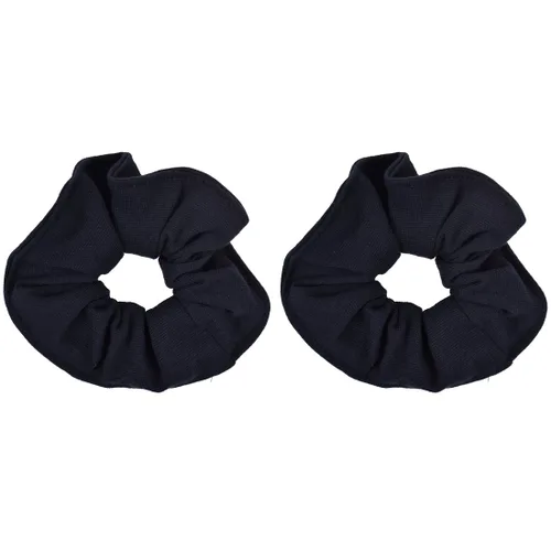 Vista 17 de Set of 2 Large Solid Scrunchies (Beige)