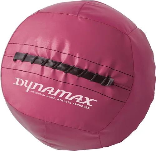 Vista 23 de Dynamax Standard Medicine Ball, 4–30 lb Soft Shell Wall Ball, 14-Inch Weighted Exercise Ball for Strength Training, Core Workouts, Conditioning &