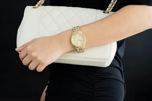 Vista 7 de JBW Reloj de pulsera de lujo para mujer Cristal de 0,12 quilates con brazalete de eslabones de acero inoxidable