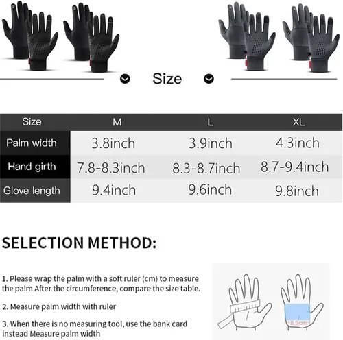 Vista 6 de KDGENG ARCTICZ - Premium Thermo Gloves, Arcticz Waterproof Windproof Thermal Gloves, Winter Non-Slip Touch Screen Gloves