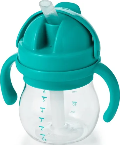 Vista 15 de OXO Tot Transitions - Vaso con popote y asas extraíbles, 6 onzas, flor (paquete de 8)