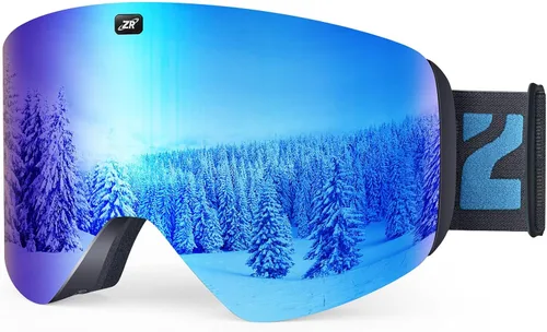 Vista 9 de ZIONOR X11 Ski Goggles Magnetic Cylindrical Snowboard Snow Goggles for Men Women