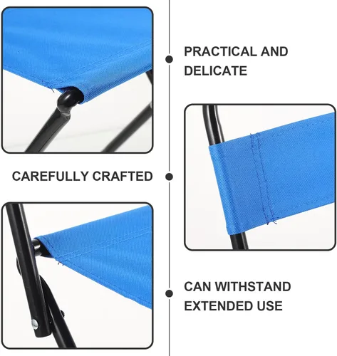 Vista 8 de STOBAZA Silla de camping pequeña y plegable ligera, portátil, para exteriores, diseño ergonómico, fácil almacenamiento y transporte para pesca