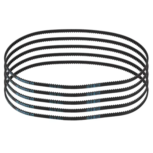 Vista 32 de uxcell 4 piezas HTD-3M Correa de Distribución de Goma 48 Dientes, Longitud de Paso 144mm x Ancho 6mm x Altura 2.4mm, Correa de Polea de Distribución