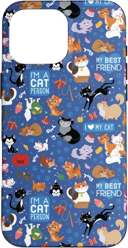 Vista 19 de Disney Carcasa para iPhone 17, diseño de gatos I Love My Cat