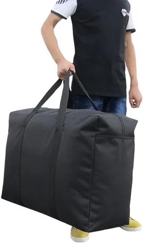 Vista 9 de Bolsa de almacenamiento impermeable de gran tamaño de 180 litros, plegable, bolsa de carga de viaje, edredón, colcha, almohada, equipaje, bolsa