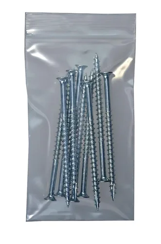 Vista 3 de Bolsa de plástico con cierre hermético ClearlyBags 3 x 5 pulgadas, Polietileno 6-mil, 100/paquete