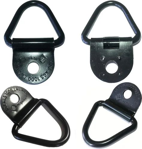 Vista 9 de Anclajes de amarre para caja de camión resistente, anillos de enganche para remolques, perno de carga en anillo en V, accesorios de riel