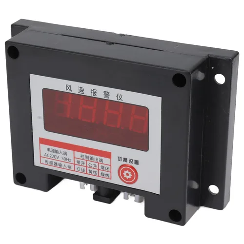 Vista 4 de Anemómetro inteligente de grúa torre, carcasa de ABS, enchufe inteligente de EE. UU., grúa torre de 100 a 240 V, medidor de velocidad del viento