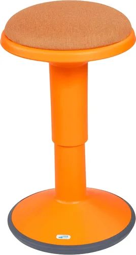 Vista 14 de ECR4Kids - Taburete oscilante Sitwell con cojín, altura ajustable, asiento activo, color berenjena