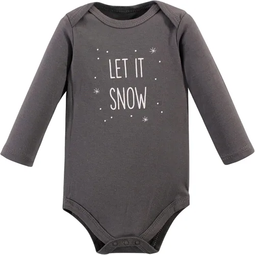 Vista 35 de Hudson Baby Body unisex de algodón de manga larga para bebé, leopardo rosa rojo