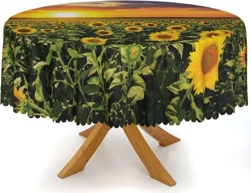 Vista 11 de Mantel redondo con temática de cebra, mantel lavable a prueba de derrames, lavable, reutilizable, para comedor, cocina, decoración del hogar, cena