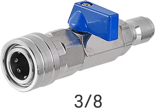 Vista 2 de Qianly Válvula de bola ligera de 4500 PSI, fácil de usar e instalar, válvula de bola profesional de alta presión para lavado de autos, limpieza