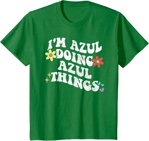 Vista 43 de Retro Groovy Im AZUL Doing AZUL Things - Camiseta divertida para el día de la madre, Negro