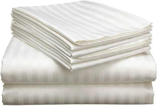 Vista 7 de Mattress-Homes Juego de sábanas tamaño Queen de 6 piezas, colección Hotel Luxury, 100% algodón egipcio, sábana bajera ajustable de 18 pulgadas