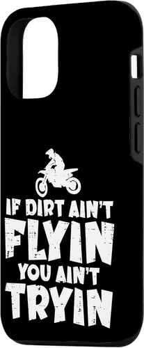 Vista 2 de Carcasa para iPhone 15 If Dirt Aint Flyin You Aint Tryin Dirt Bike Motocross Biker