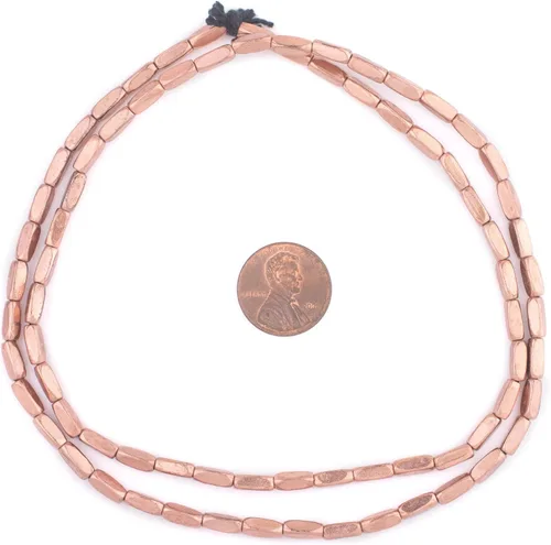 Vista 2 de The Bead Chest Cuentas rectangulares facetadas de cobre (0.315x0.118 in)