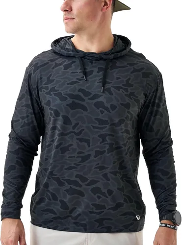 Vista 25 de Burlebo Sudadera de rendimiento para hombre – Prenda de manga larga ligera, ajuste atlético, absorción de humedad, protección solar Camuflaje