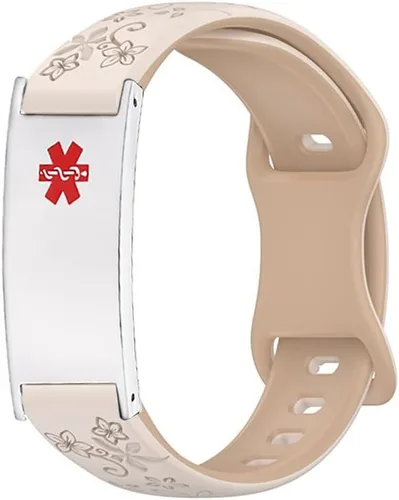 Vista 15 de LinnaLove Pulsera de alerta médica personalizada para hombres y mujeres, pulseras deportivas de acero inoxidable para identificación médica