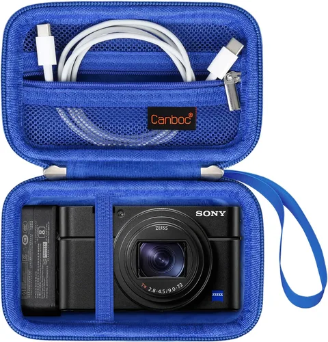 Vista 14 de Canboc Funda de transporte para cámara digital compacta Sony RX100 VII/ RX100 VI/ RX100 V/ RX100 IV/ RX100 III, bolsa para cámara de vlogging tipo