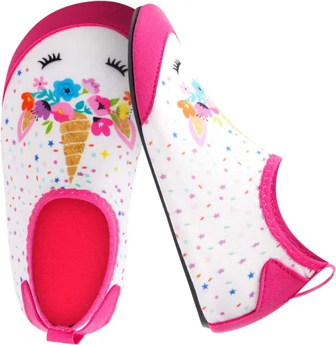 Vista 4 de Joinfree - Zapatos acuáticos de natación para niños y niñas, calcetines acuáticos de secado rápido, zapatos con sensación de pies descalzos