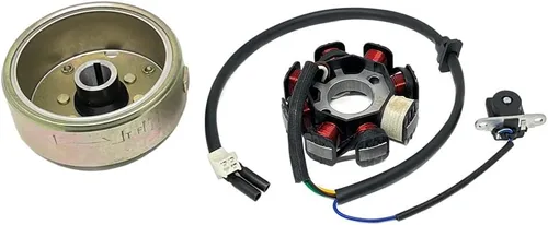 Vista 2 de MYK Kit de encendido GY6 150cc STD 8 polos - Incluye volante, estator, bobina, CDI y extractor de volante