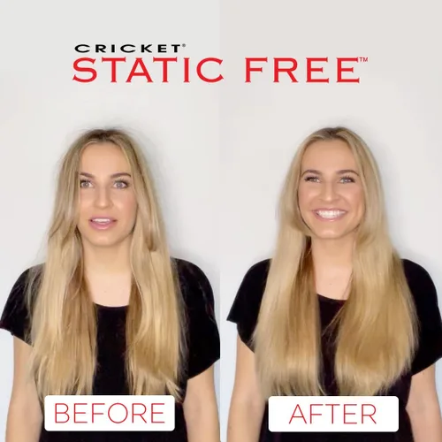 Vista 3 de Cricket Static Free Fast Flo Color Vent Hair Brush - Secado rápido y con secador, desenredante y peinado sin encrespamiento - Cerdas antiestáticas