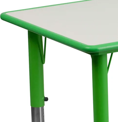 Vista 10 de Flash Furniture Mesa de actividades de plástico para niños de 47.25 x 23.6 Verde